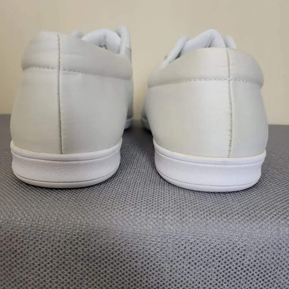 NWOT/B Easy Spirit 10D White AP1 Lace Up Walking Sneaker Shoe Textile - Picture 12 of 15